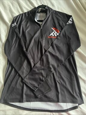 MCM Black Lightweight Quarter-Zip Pullover